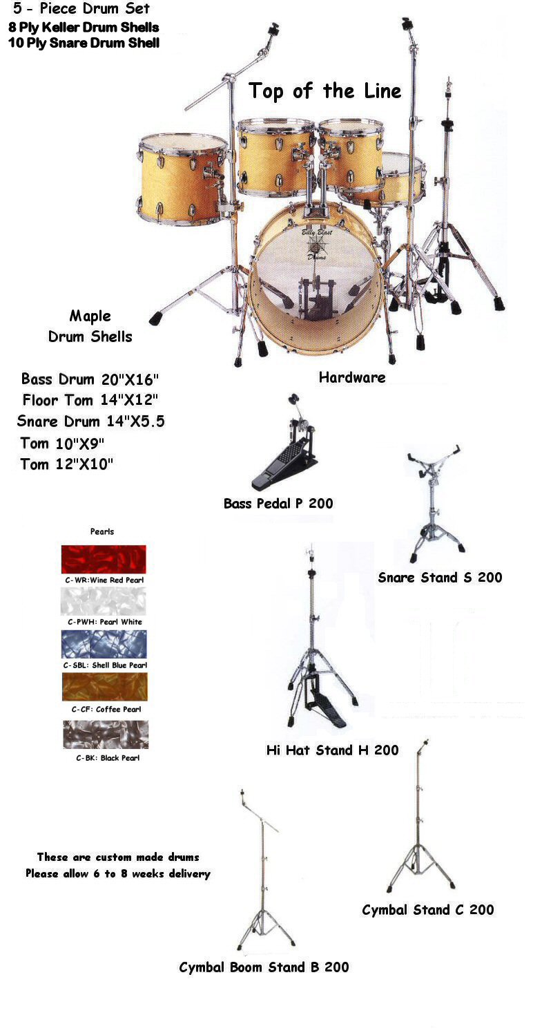 HD 520 5-Piece Pearl Drum Kit